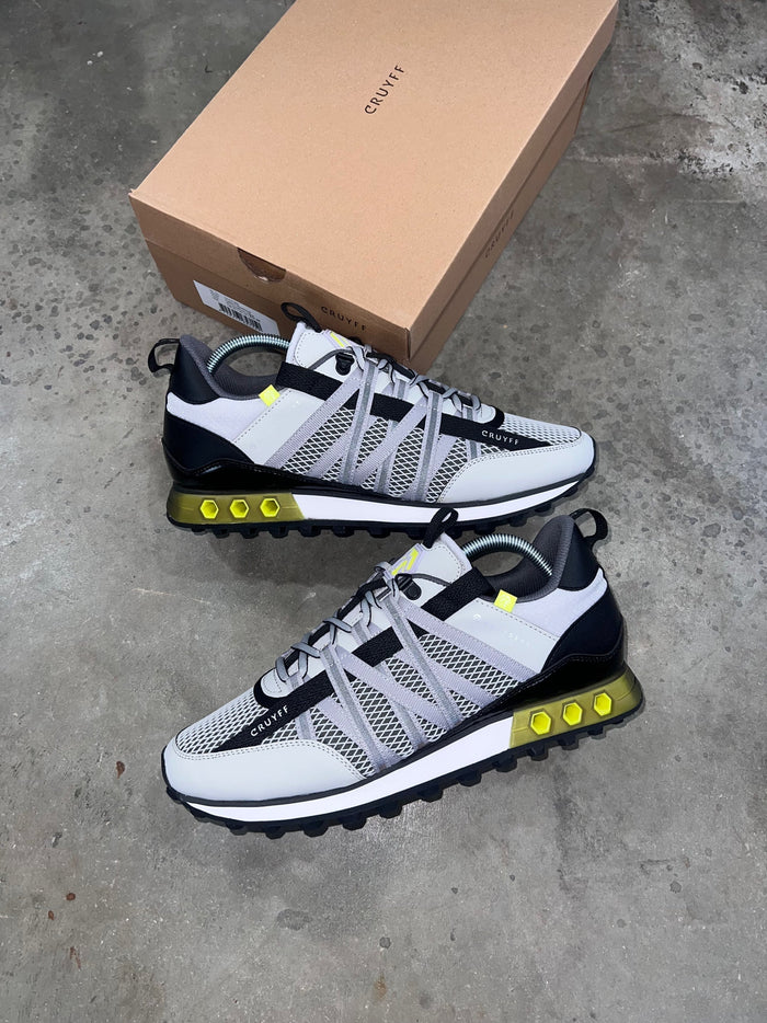 Cruyff Fearia Trainer - Grey / Fluro Yellow