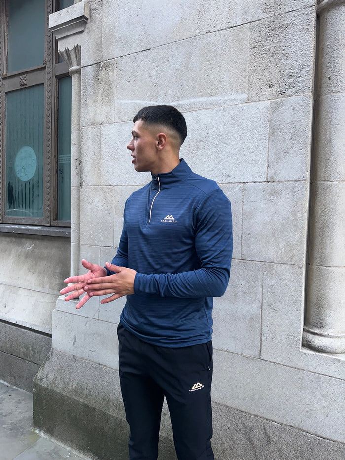 Trailberg Cloud 3.0 Quarter Zip - Navy