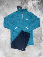 Dare2b Power Up Marl Set - Quarter Zip / Black Shorts