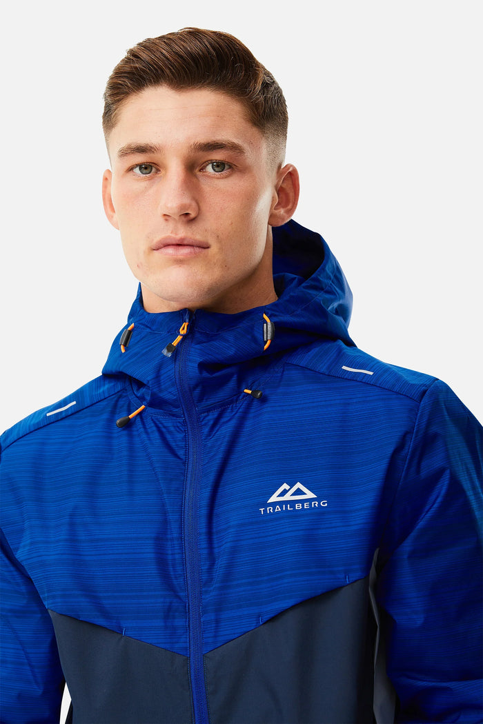Trailberg Space/Cloud 3.0 Blue Set - Windbreaker / Grey Pants