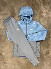 Trailberg Space/Cloud 3.0 Sky Blue Set - Windbreaker / Grey Pants