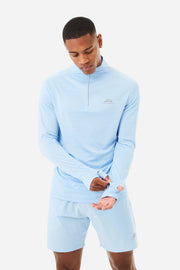 Trailberg Cloud 3.0 Quarter Zip - Sky Blue