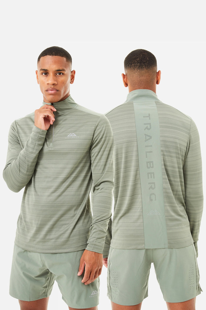 Trailberg Cloud 3.0 Quarter Zip - Sage