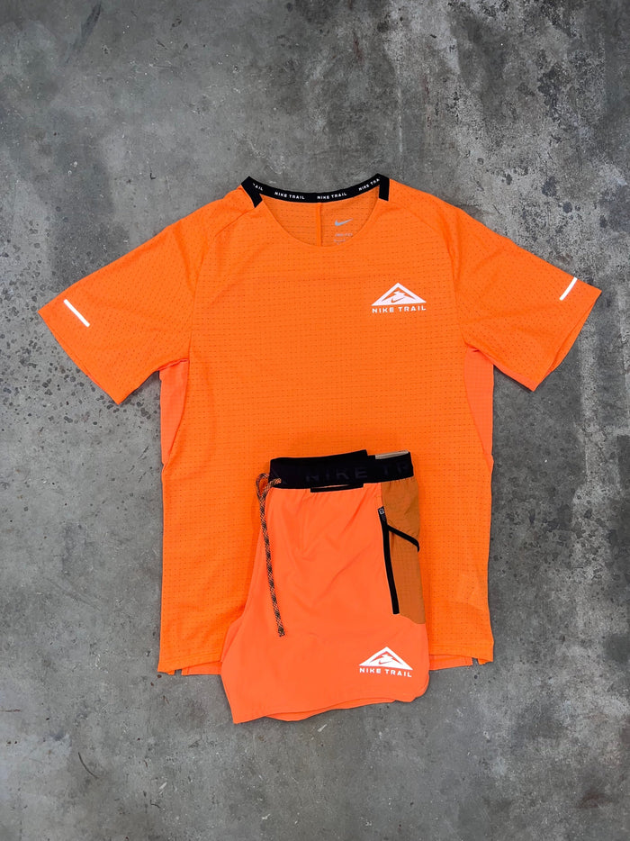 Nike Trail Orange Set - T Shirt / Shorts