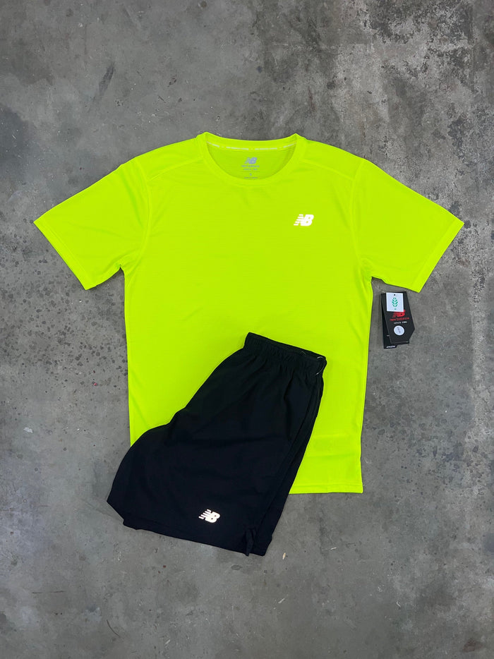 New Balance Yellow Set - T Shirt / Shorts